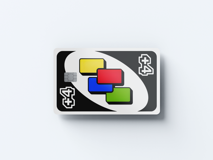 Draw Four Credit card covers, credit card skins