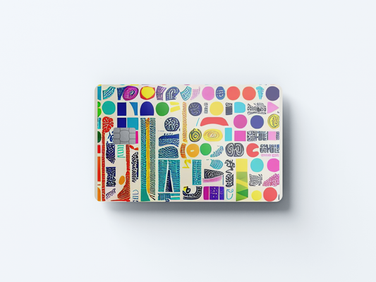 Color Palate Credit card covers, credit card skins