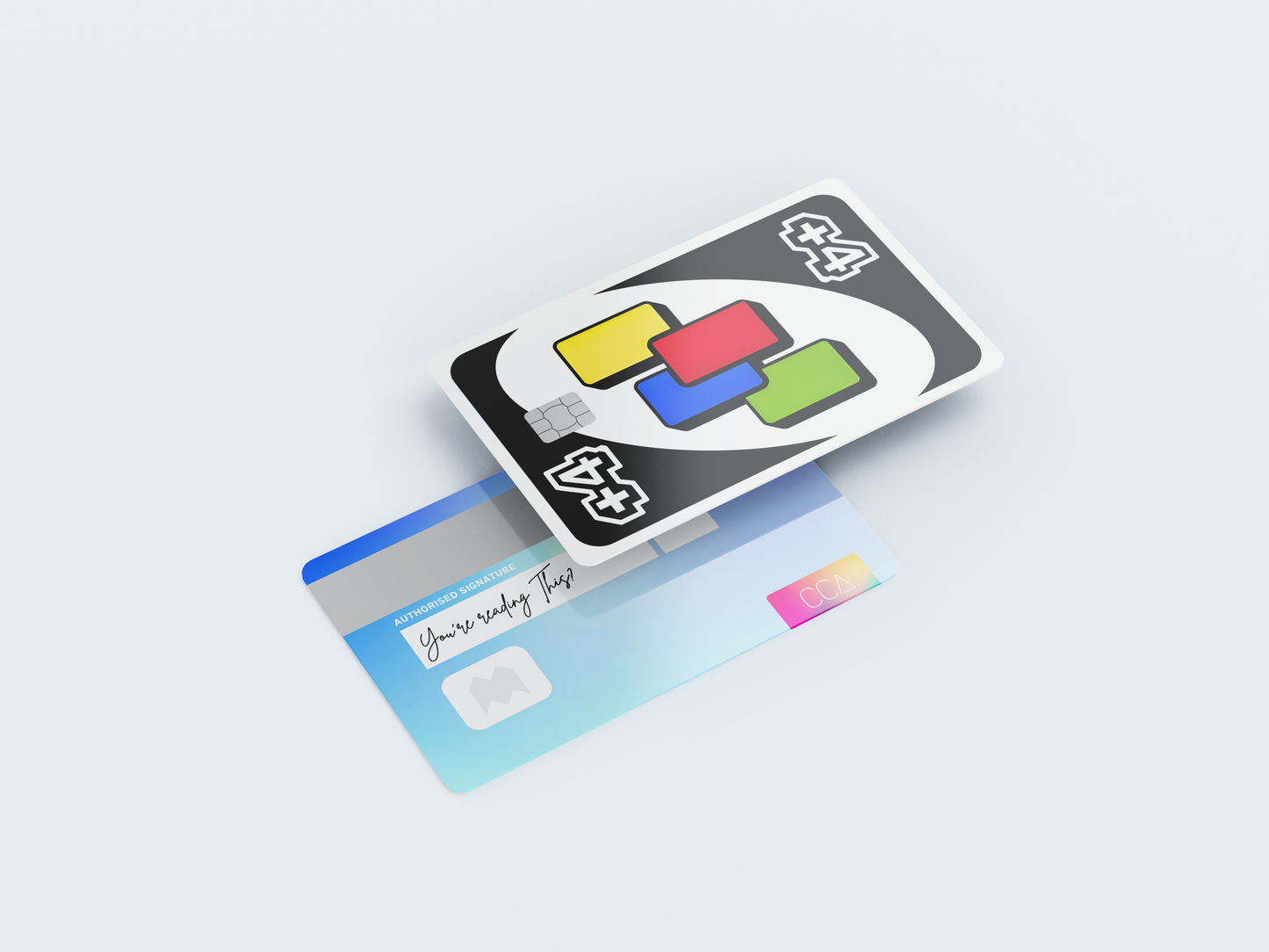 Draw Four Credit card covers, credit card skins