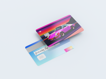 Sunset Porsche - Credit/Debit Card Skin