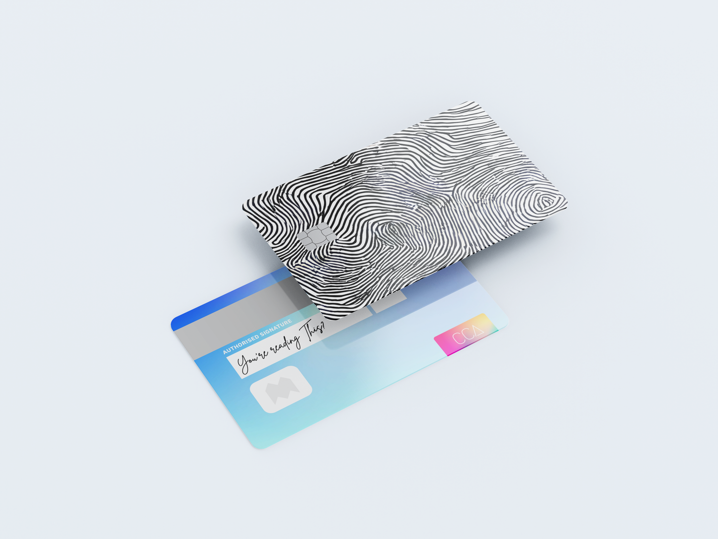 Fingerprint Credit card covers, credit card skins