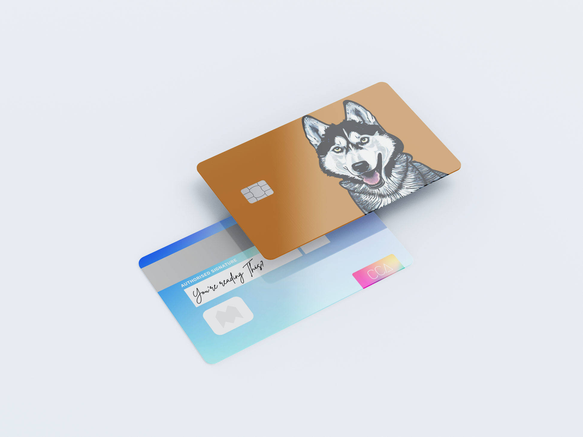 Husky 2 Credit card covers, credit card skins