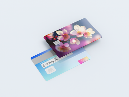 Flowers Credit card covers, credit card skins