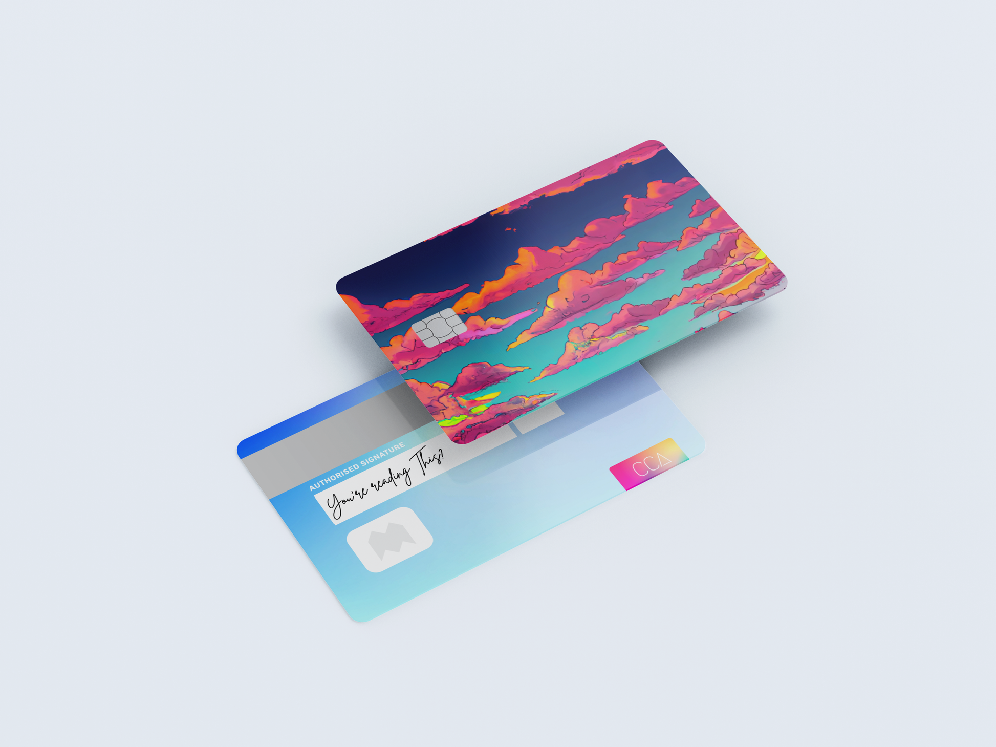 Cloudscape Credit card covers, credit card skins