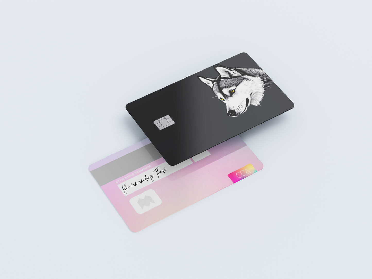 Husky 1 Credit card covers, credit card skins