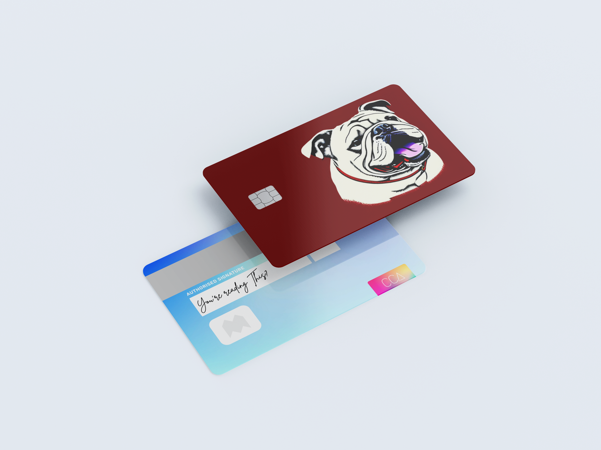 Bull Dog Credit card covers, credit card skins