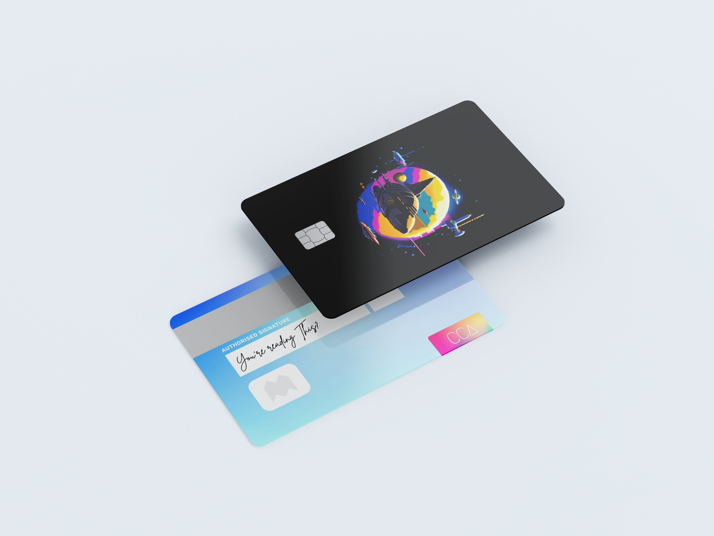 Pixel Space Ship - Credit/Debit Card Skin