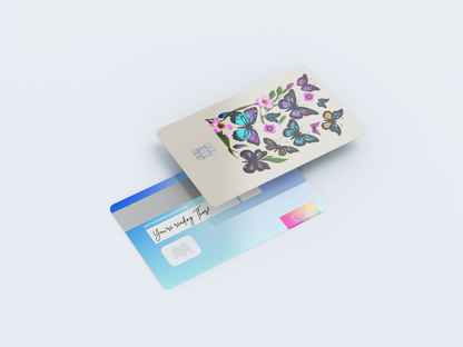 Butterflies Credit card covers, credit card skins