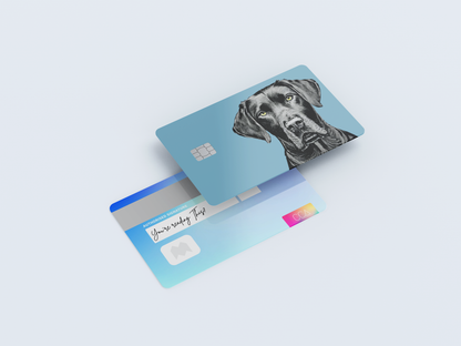 Black Lab Credit card covers, credit card skins