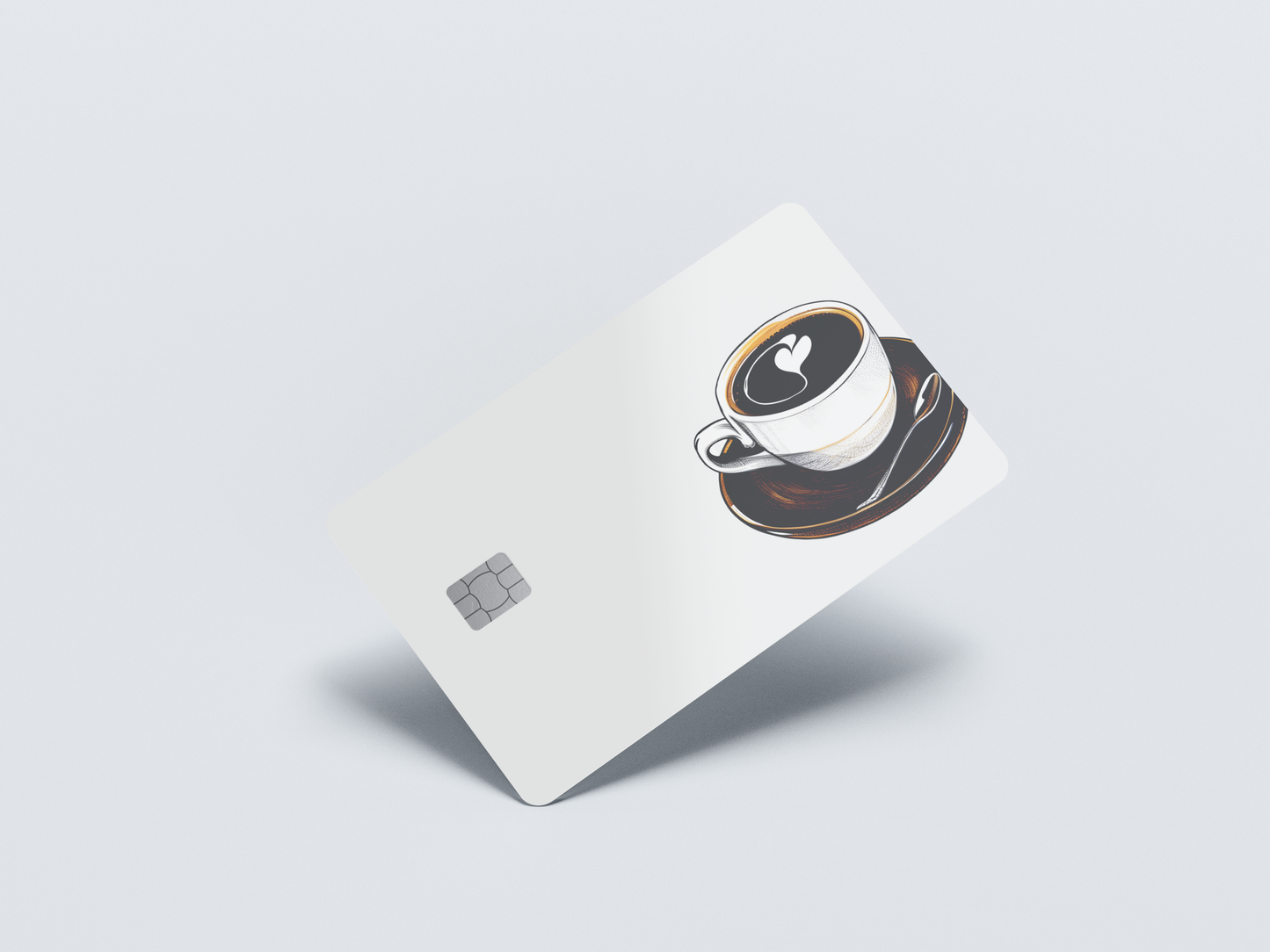 Coffee Cup Credit card covers, credit card skins