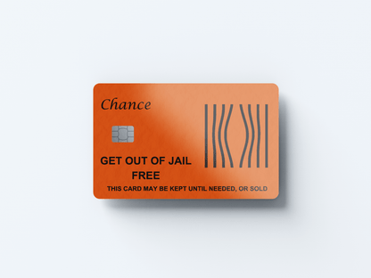 Get Out Of Jail Free Card - Credit/Debit Card Skin