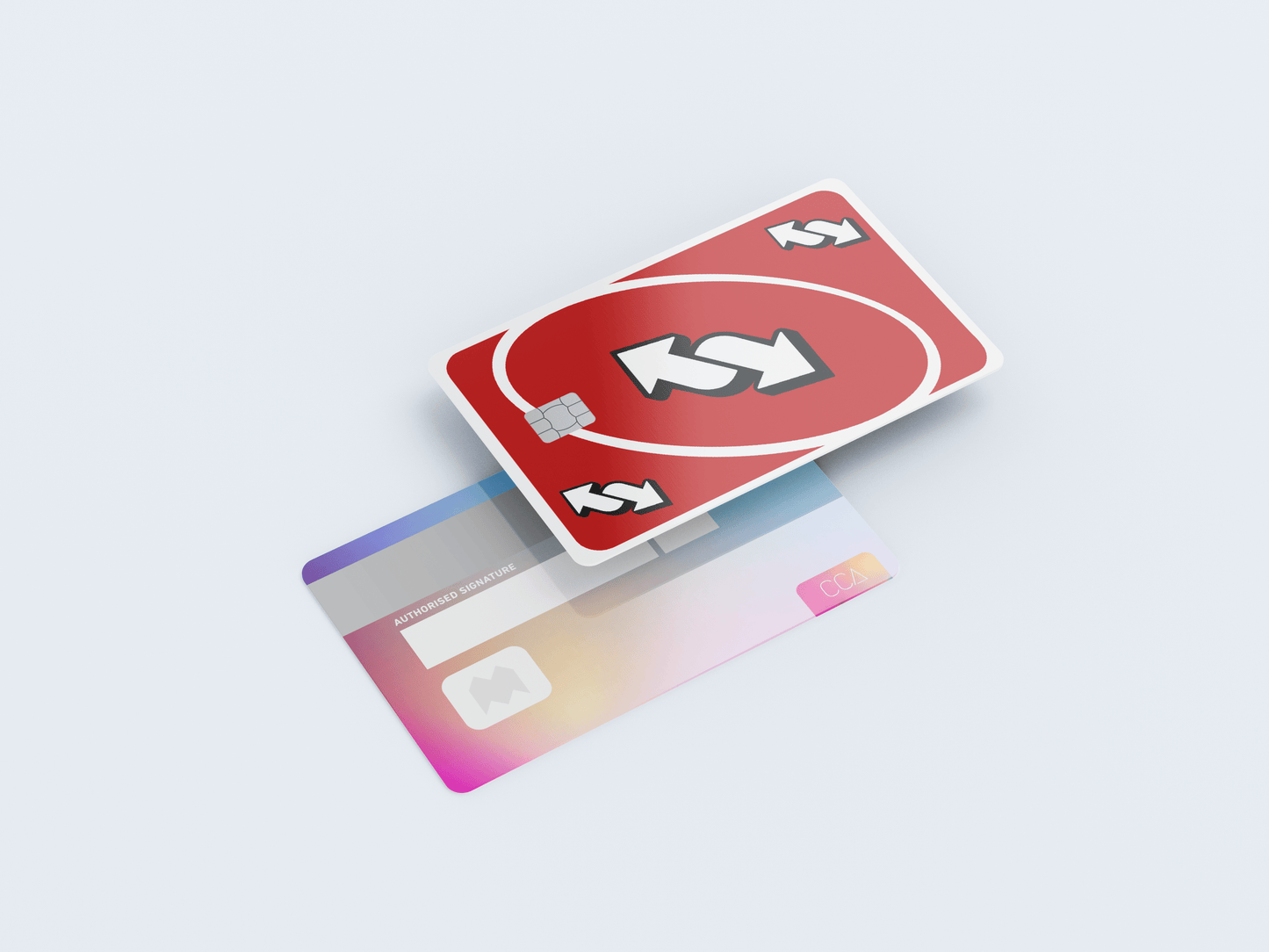 Red Reverse Card - Credit/Debit Card Skin