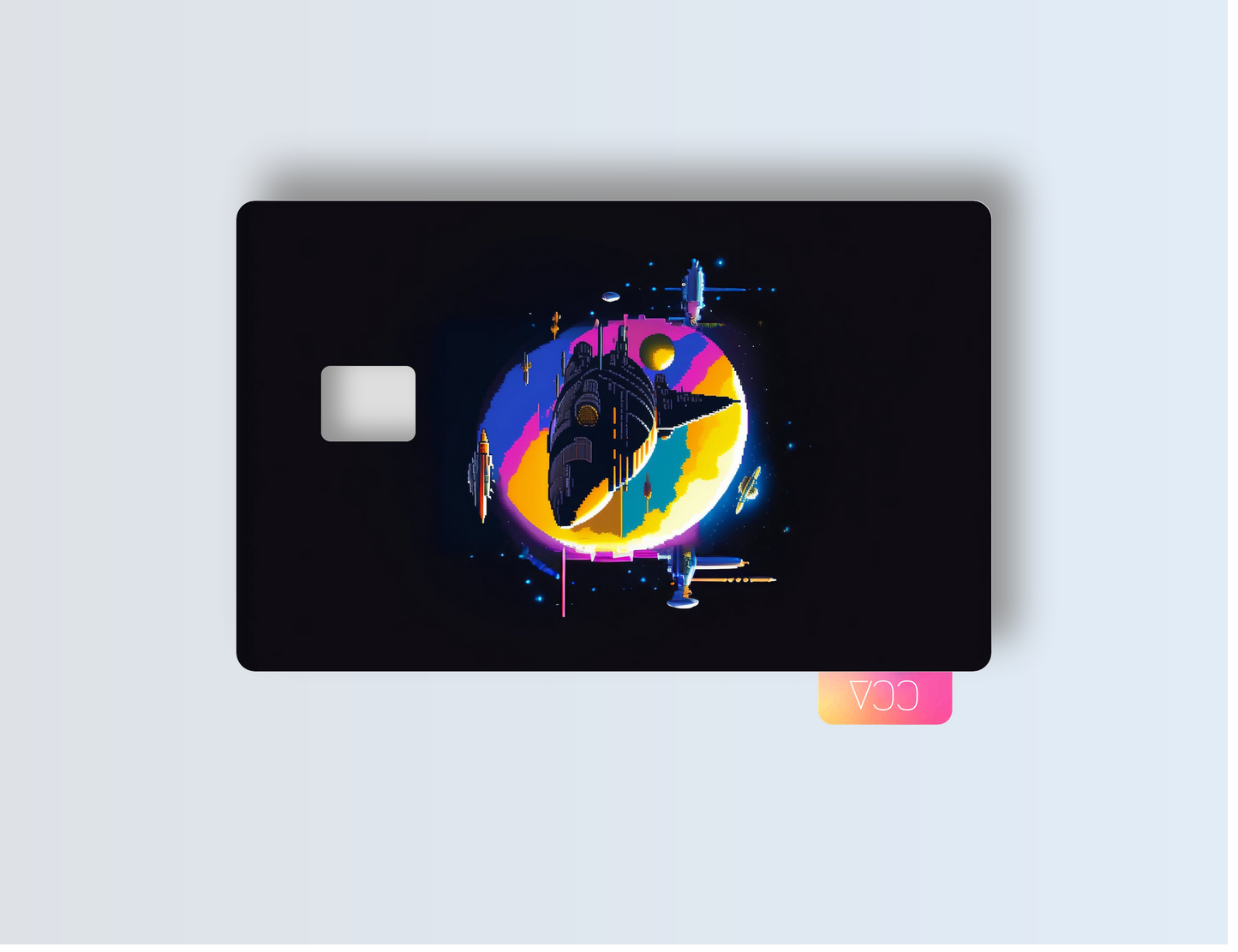 Pixel Space Ship - Credit/Debit Card Skin