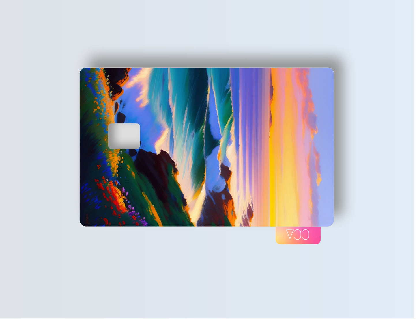 Flower Beach Credit card covers, credit card skins