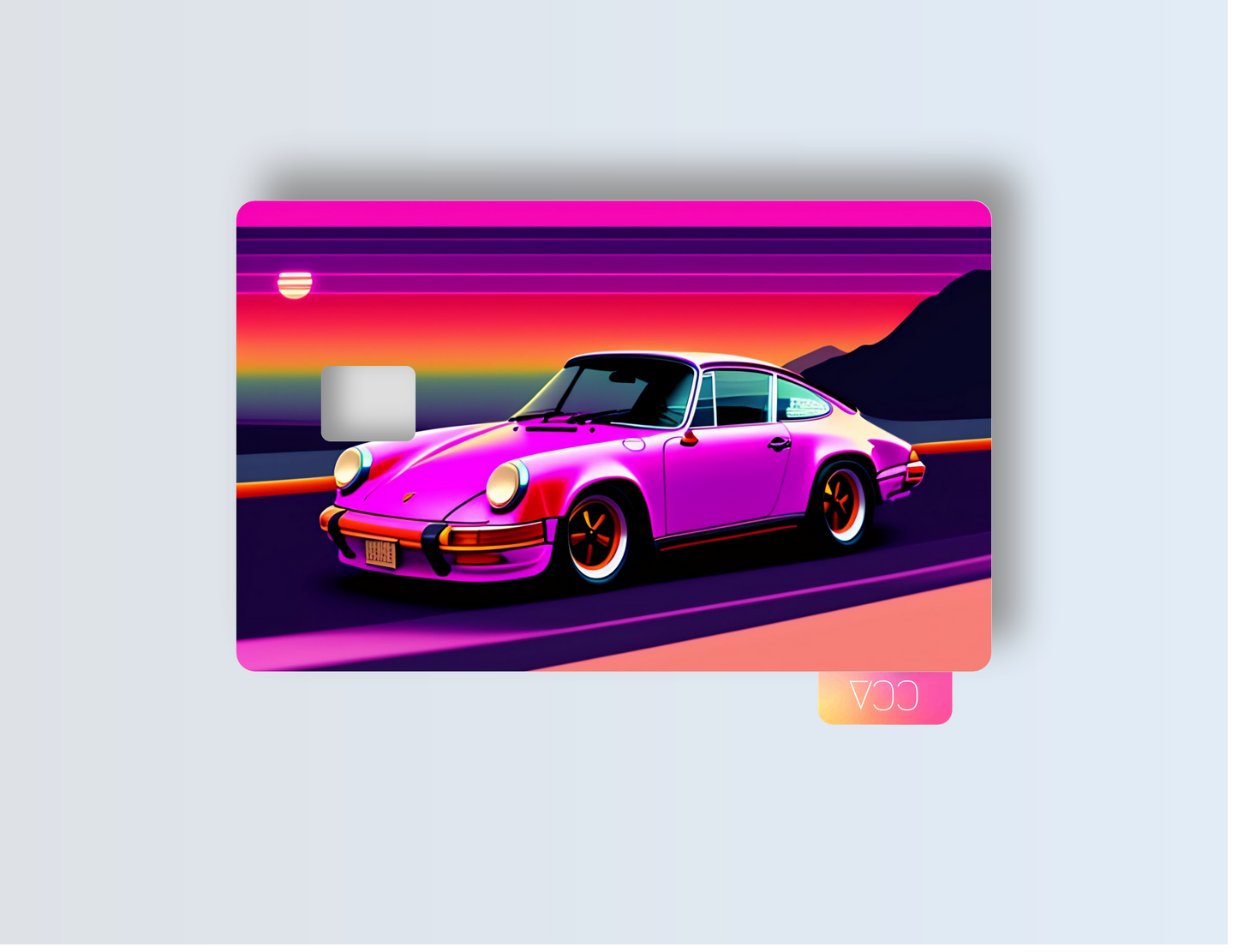 Sunset Porsche - Credit/Debit Card Skin