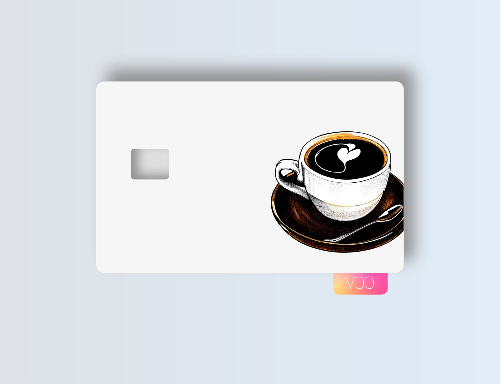 Coffee Cup Credit card covers, credit card skins