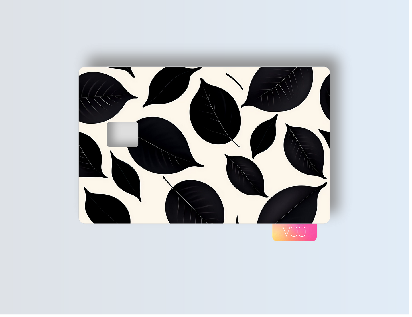 Black Leaves Credit card covers, credit card skins