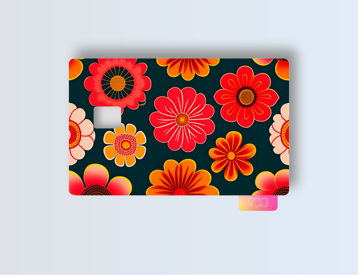 Red Flowers - Credit/Debit Card Skin