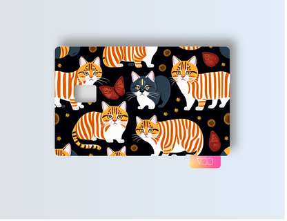 Cat Pattern Credit card covers, credit card skins