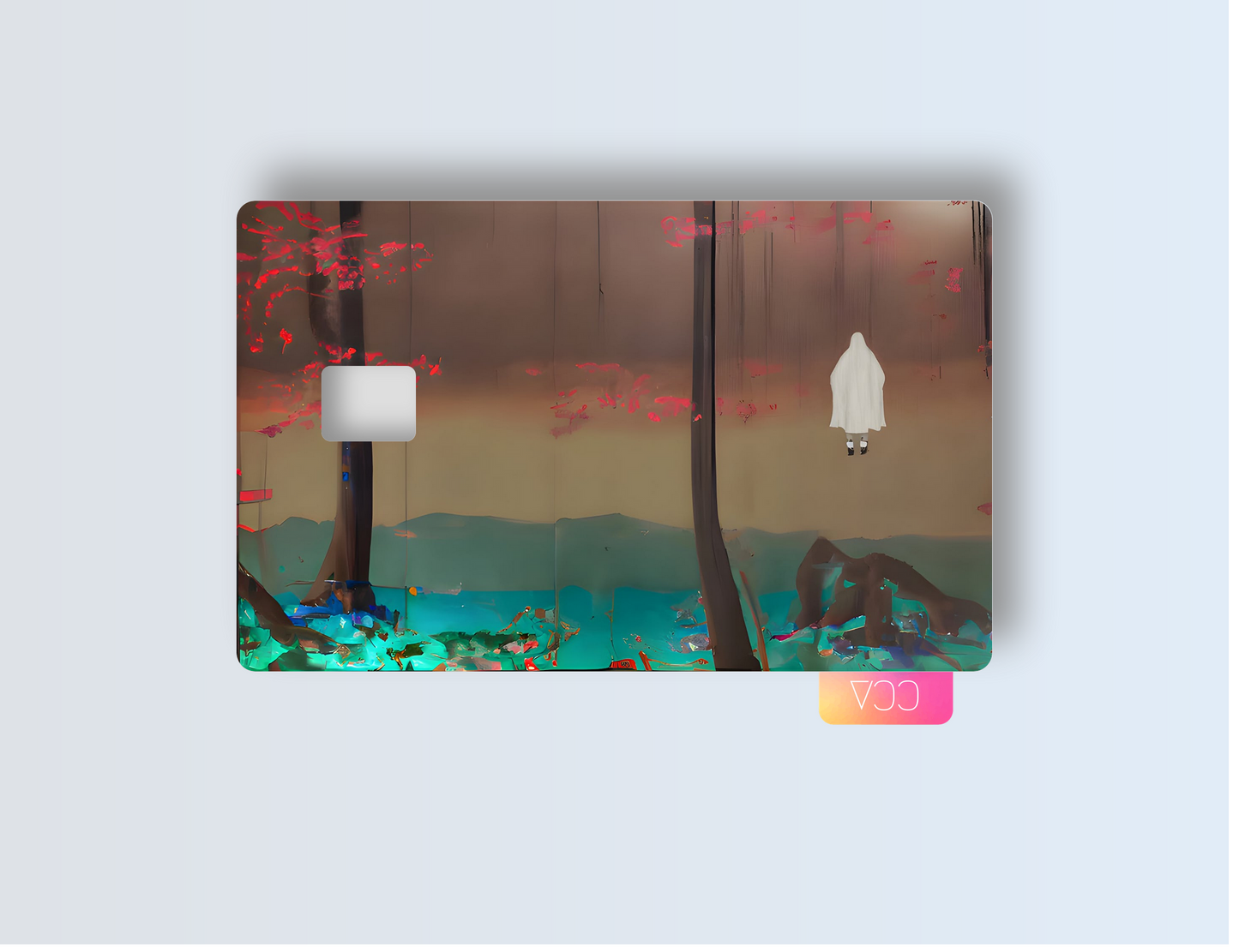 Ghost in the Forest Credit card covers, credit card skins