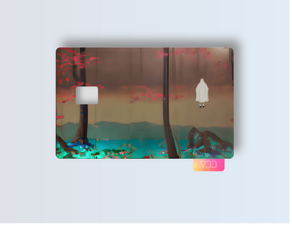 Ghost in the Forest Credit card covers, credit card skins