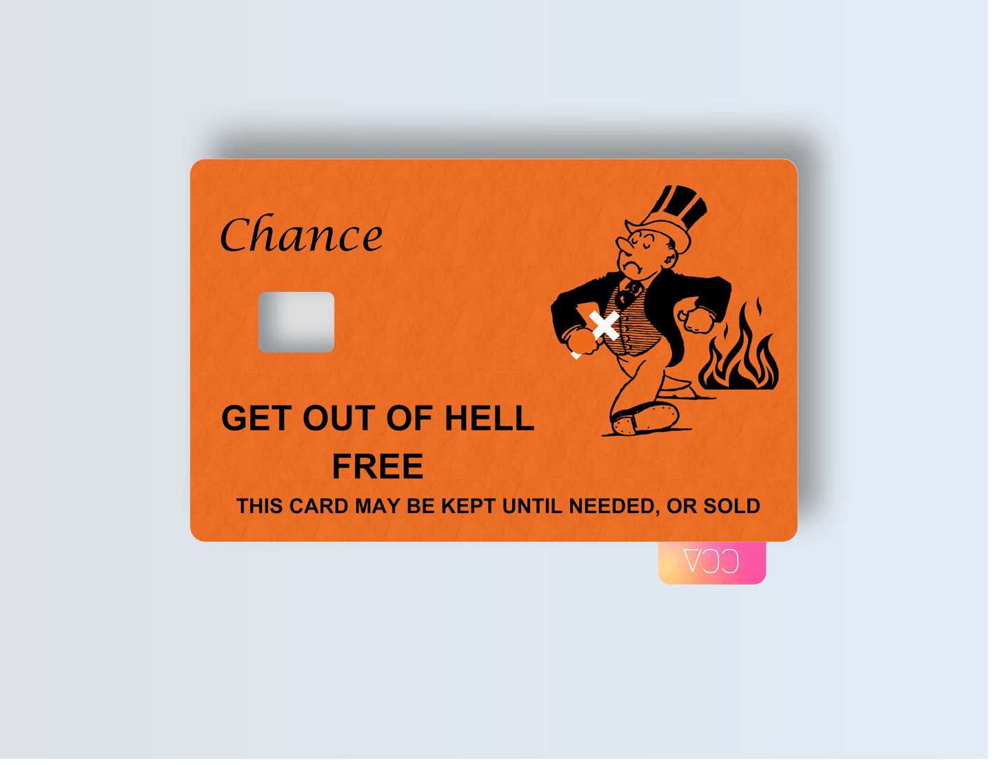 Get Out Of Hell Free Card - Credit/Debit Card Skin