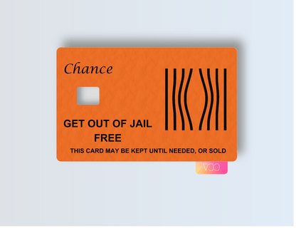 Get Out Of Jail Free Card - Credit/Debit Card Skin