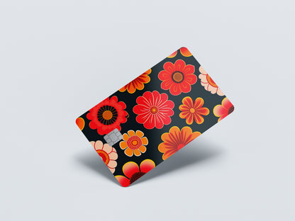 Red Flowers - Credit/Debit Card Skin